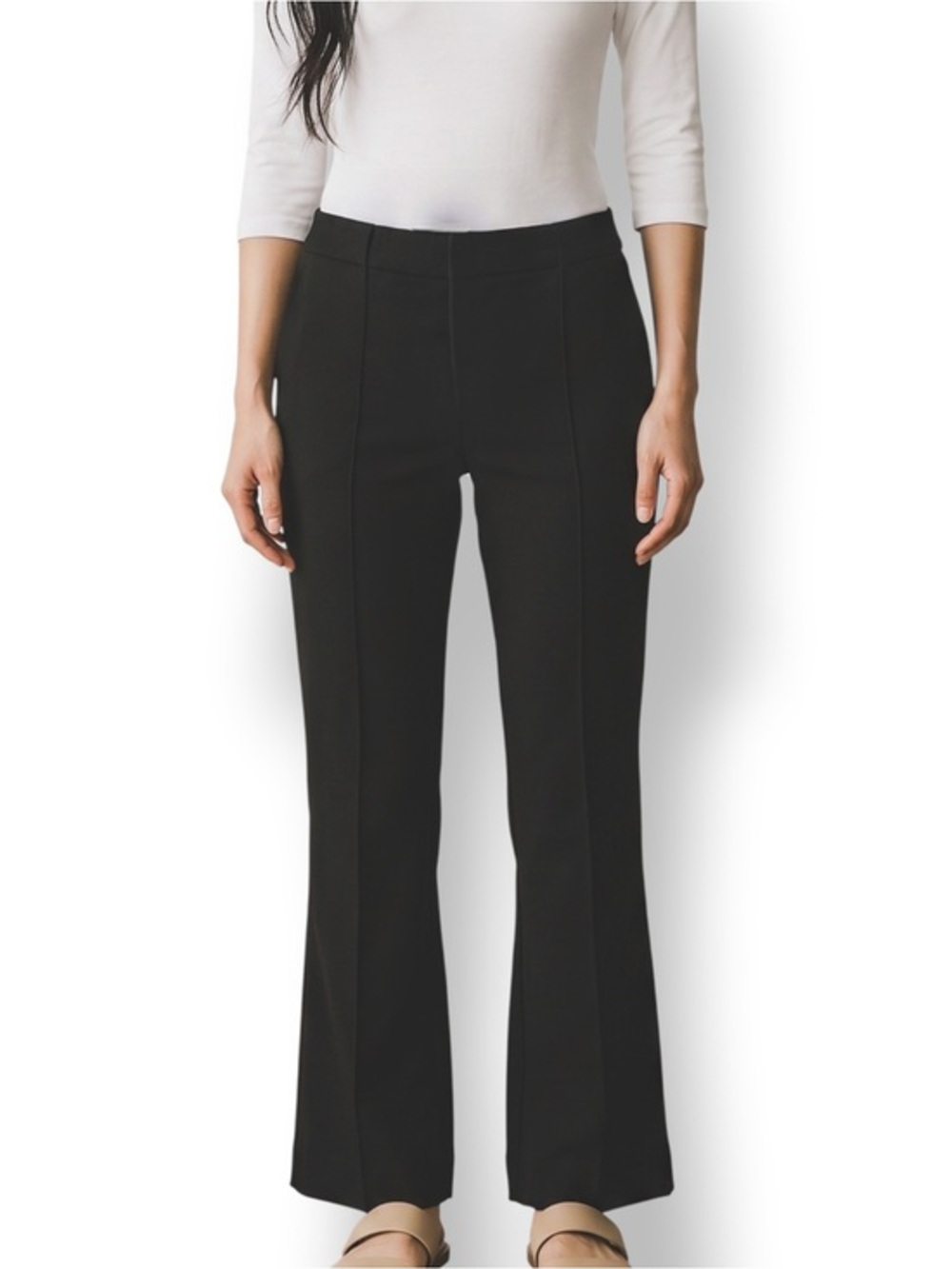 4/$20 INC International Concepts Black Bootcut Career Pants Size 8 Stretch